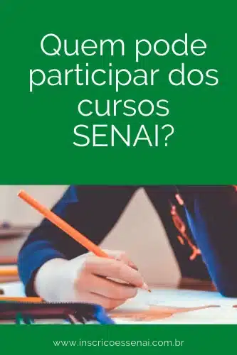 Inscrições SENAI 2023